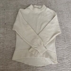 alice + olivia white cashmere sweater size xs